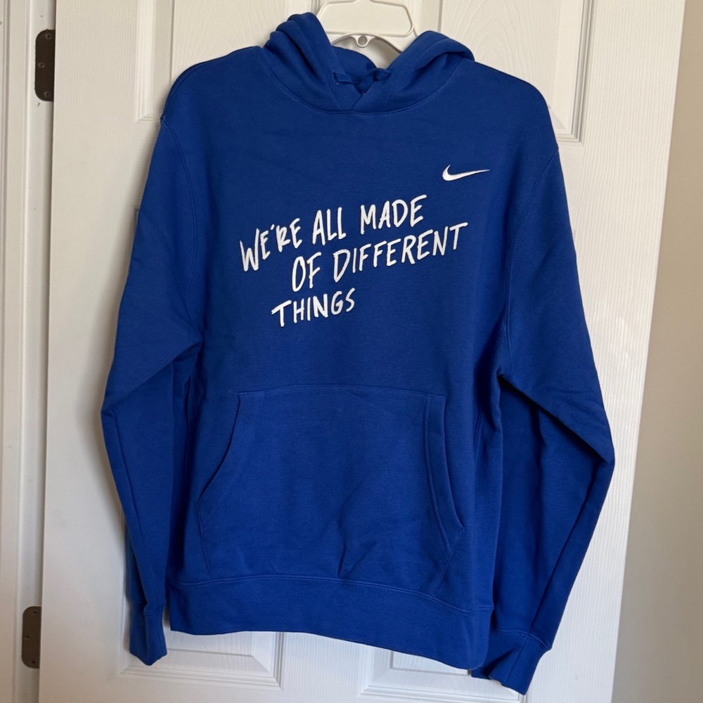 Limited Edition Nike “We’re All Made of Different Things” Blue Pullover Hoodie